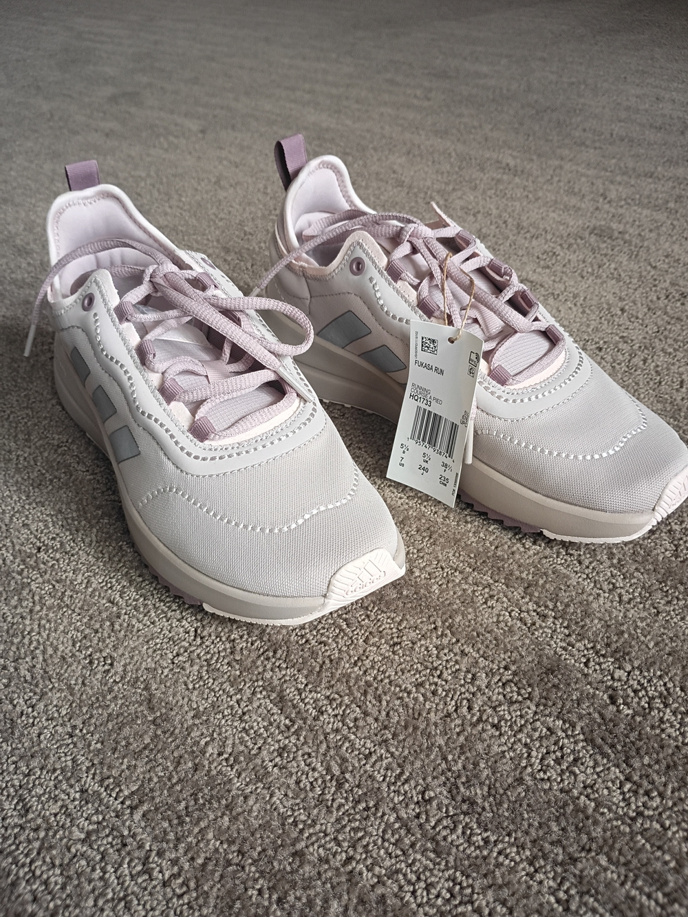 Women's New Beige Adidas Shoes